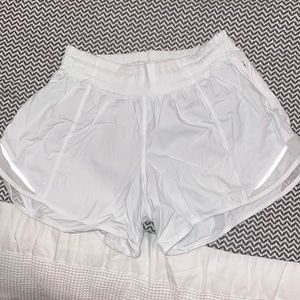 Size 4 white Lululemon shorts